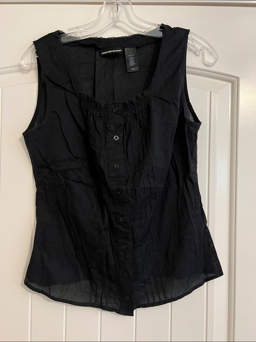 DKNY blouse, size 10, black